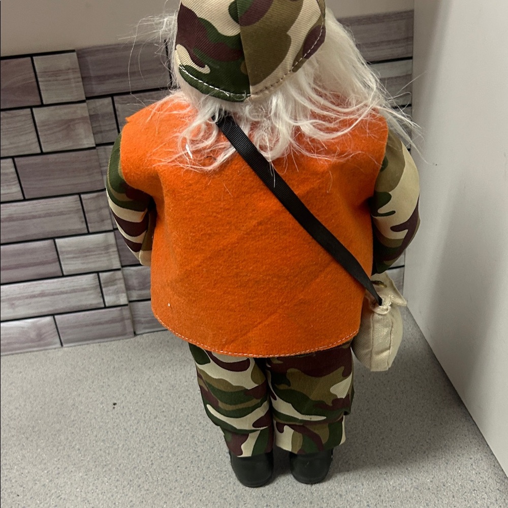 Camaflauge Santa Camouflage Costume with Orange Vest - Picture 4 of 4